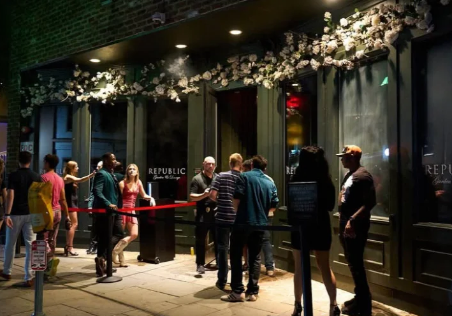 Dance floor at Republic Garden & Lounge