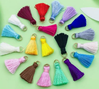 Handmade tassel earrings at The Tiny Tassel