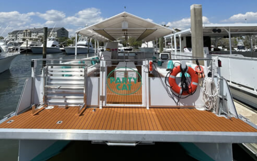 Party catamaran on the Ashley River
