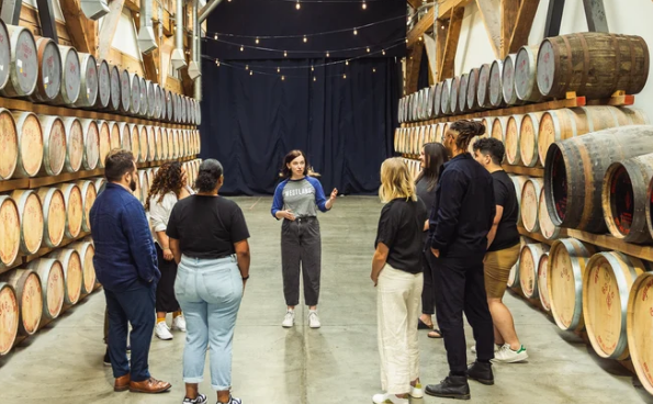 High Wire Distilling tour and tasting room