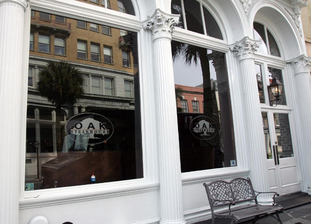 Oak Steakhouse dining room on Broad Street