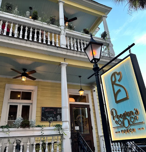 Poogan's Porch Victorian house in the French Quarter